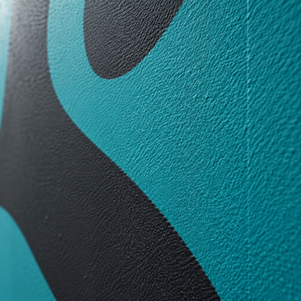 Printed drywall surface detail