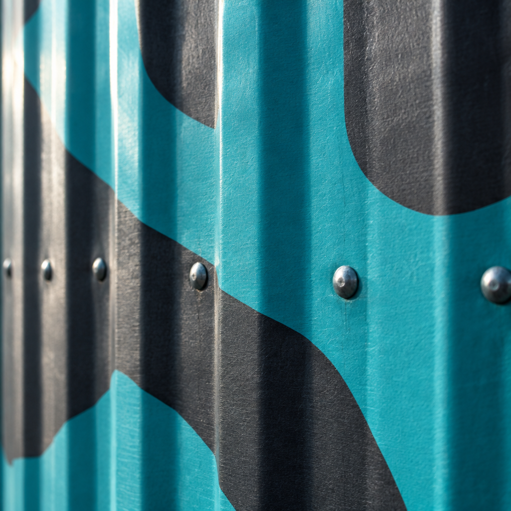 Geometric printed surface example