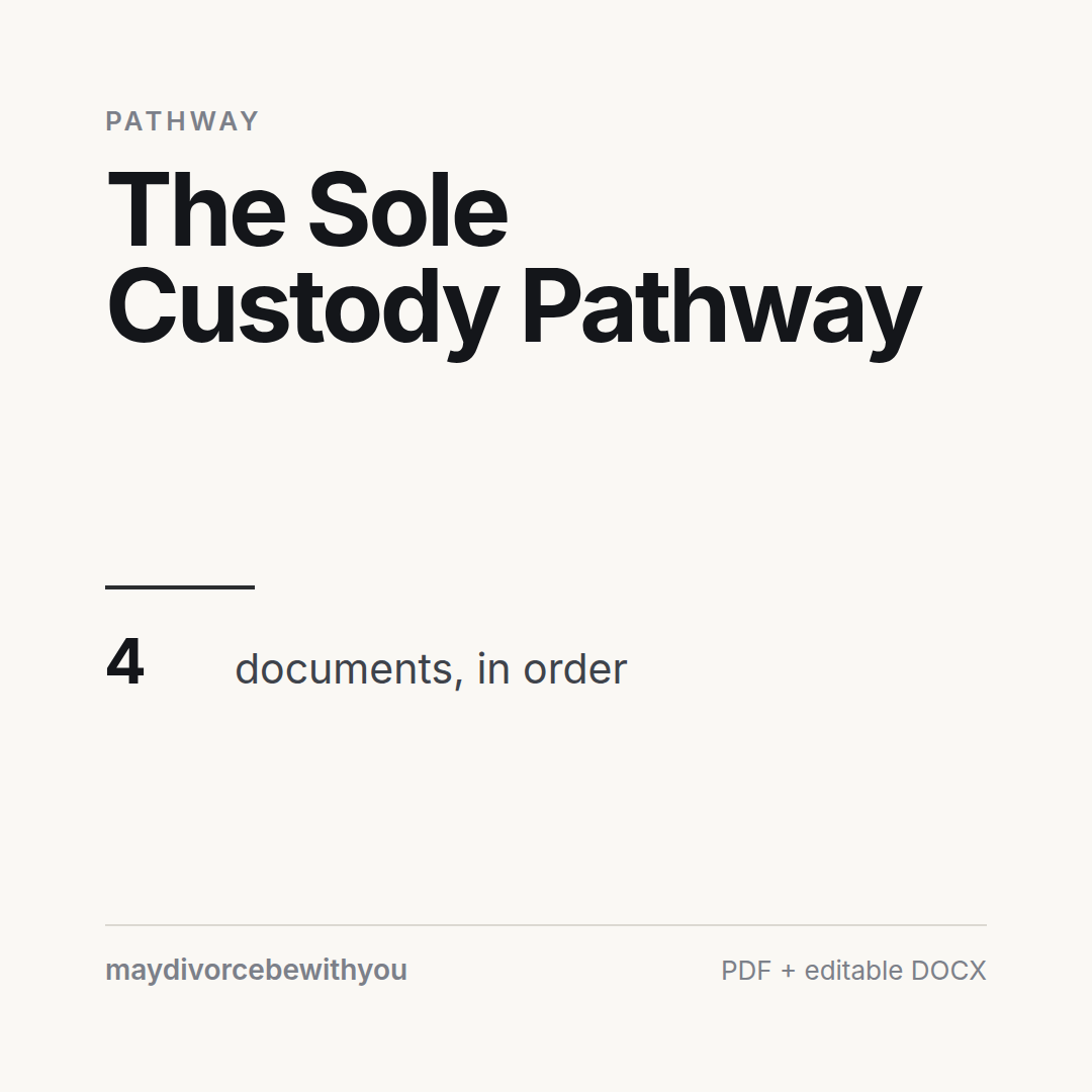 Sole Custody Pathway
