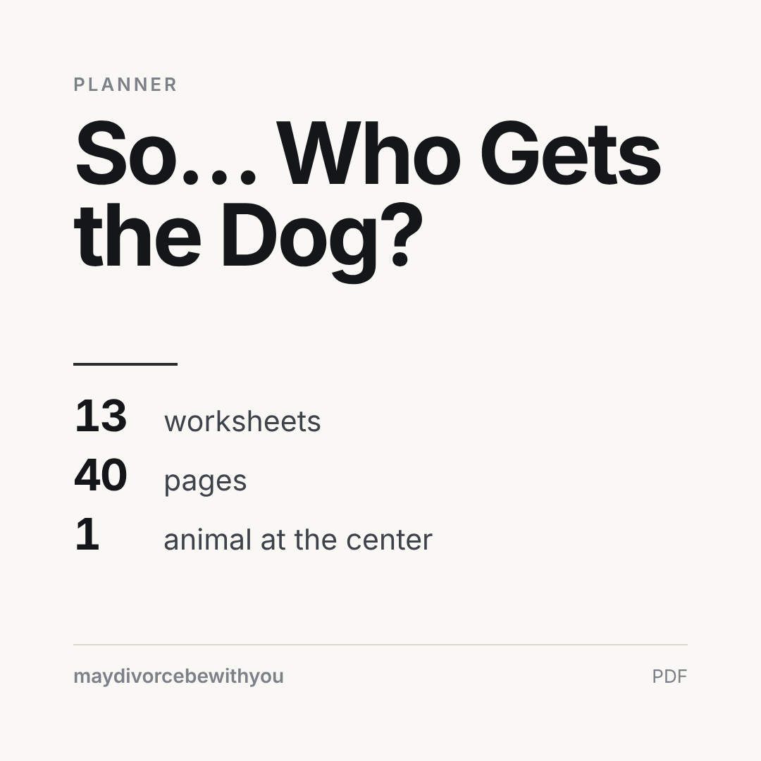 So… Who Gets the Dog?