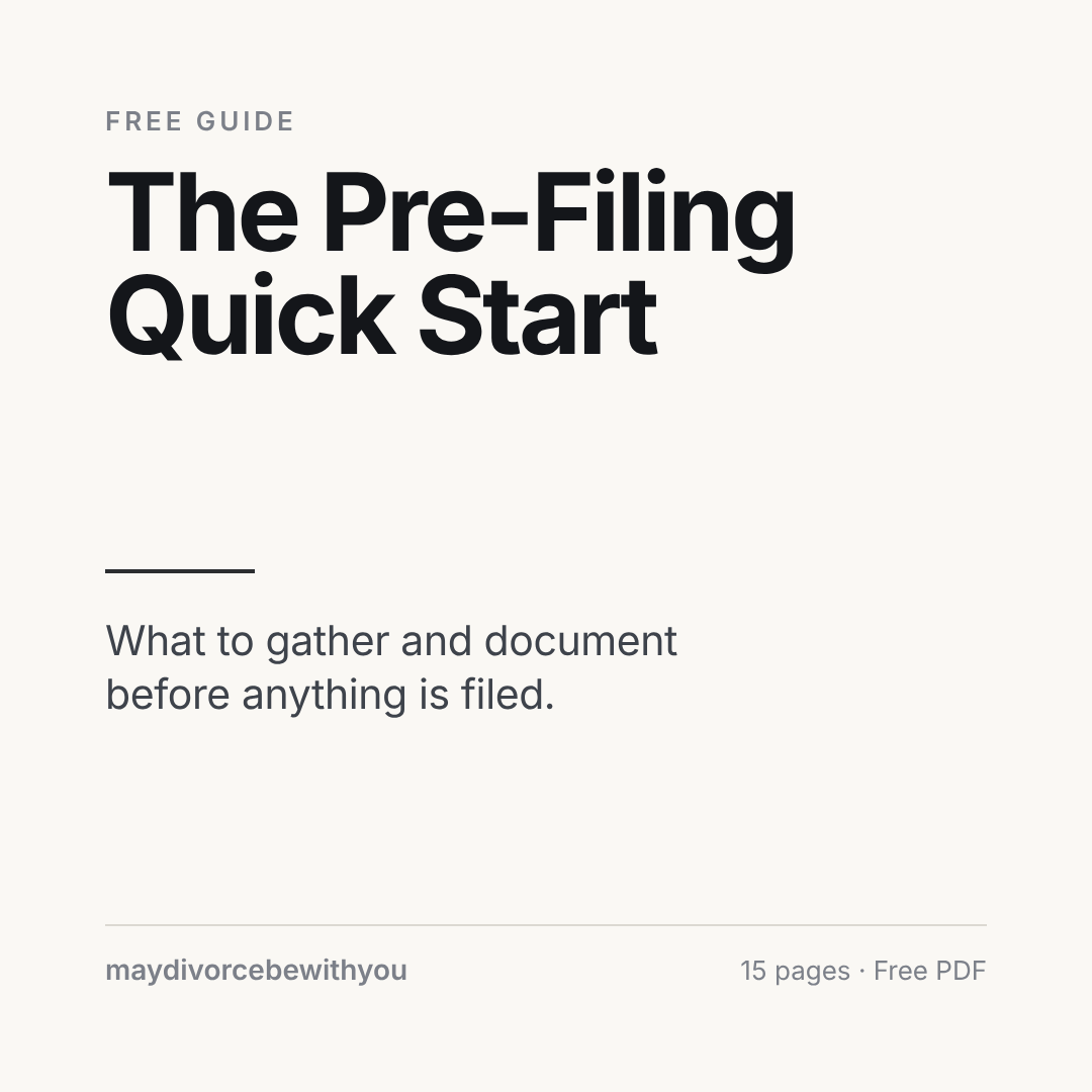 The Pre-Filing Quick Start