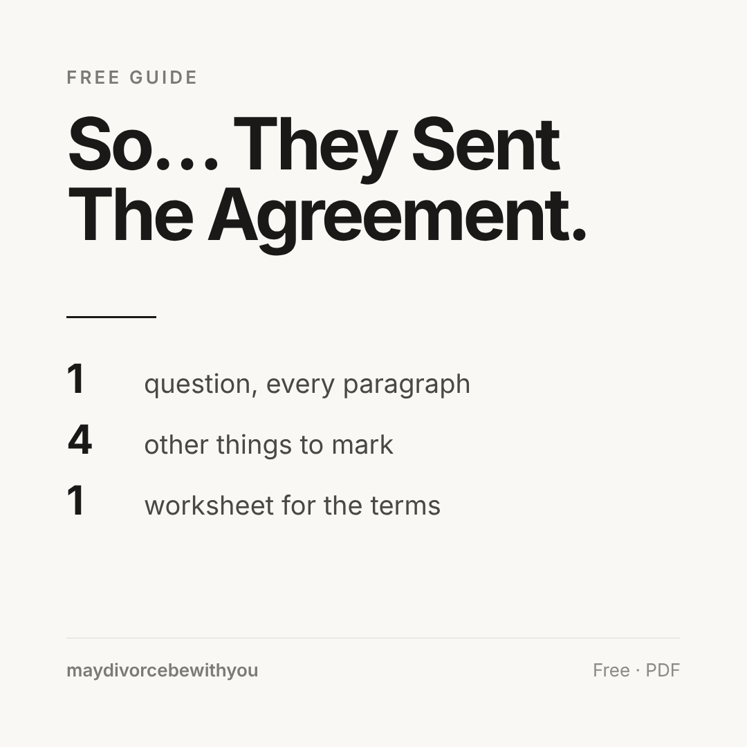 So… They Sent the Agreement.