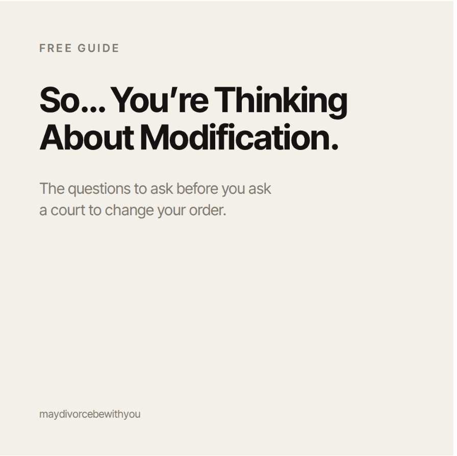 So… You’re Thinking About Modification