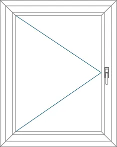 Ventana de PVC abatible