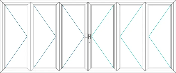 Ventana de PVC plegable