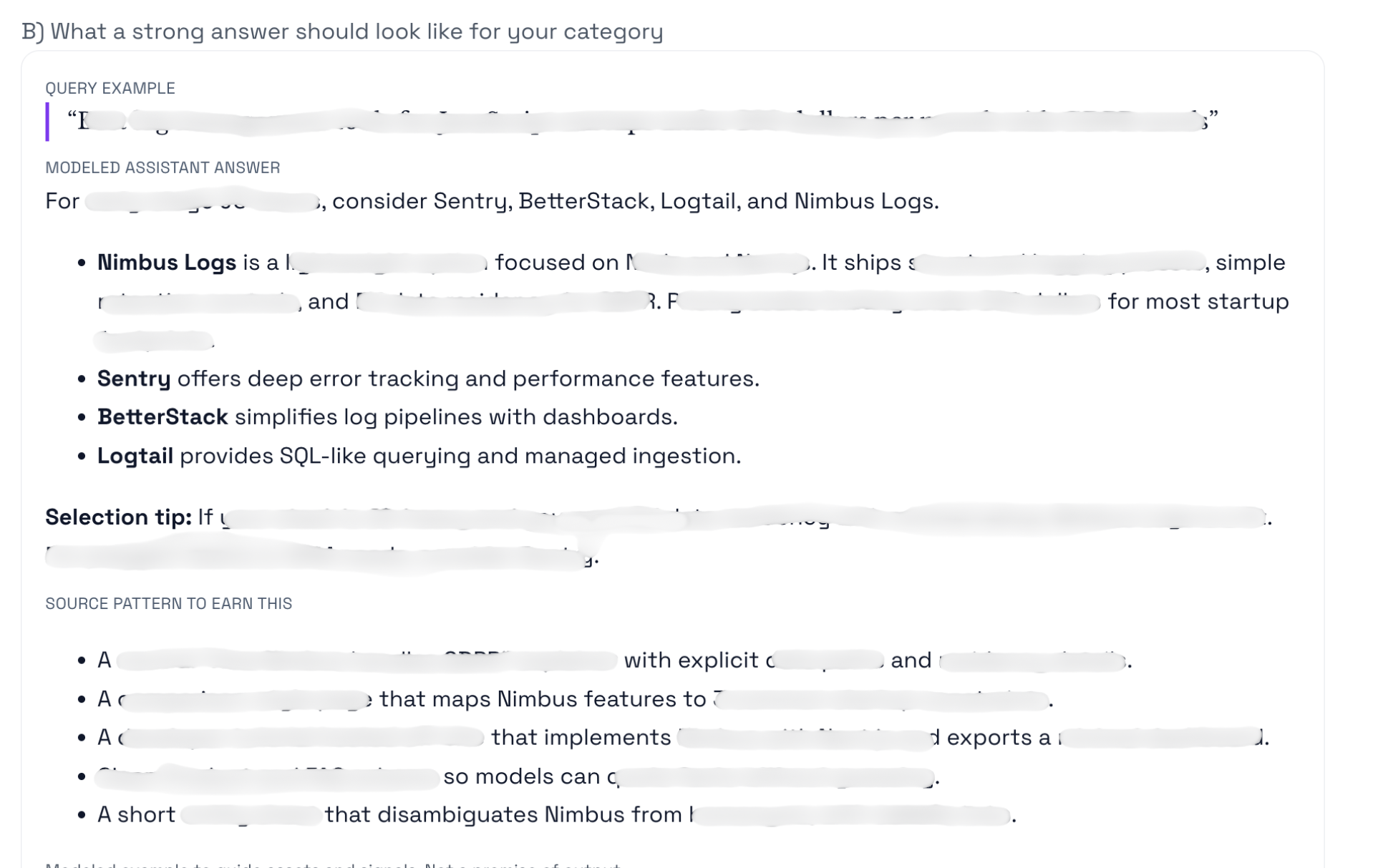 Ideal AI Answer Snapshot Preview