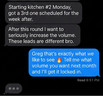 Greg — these leads are different bro