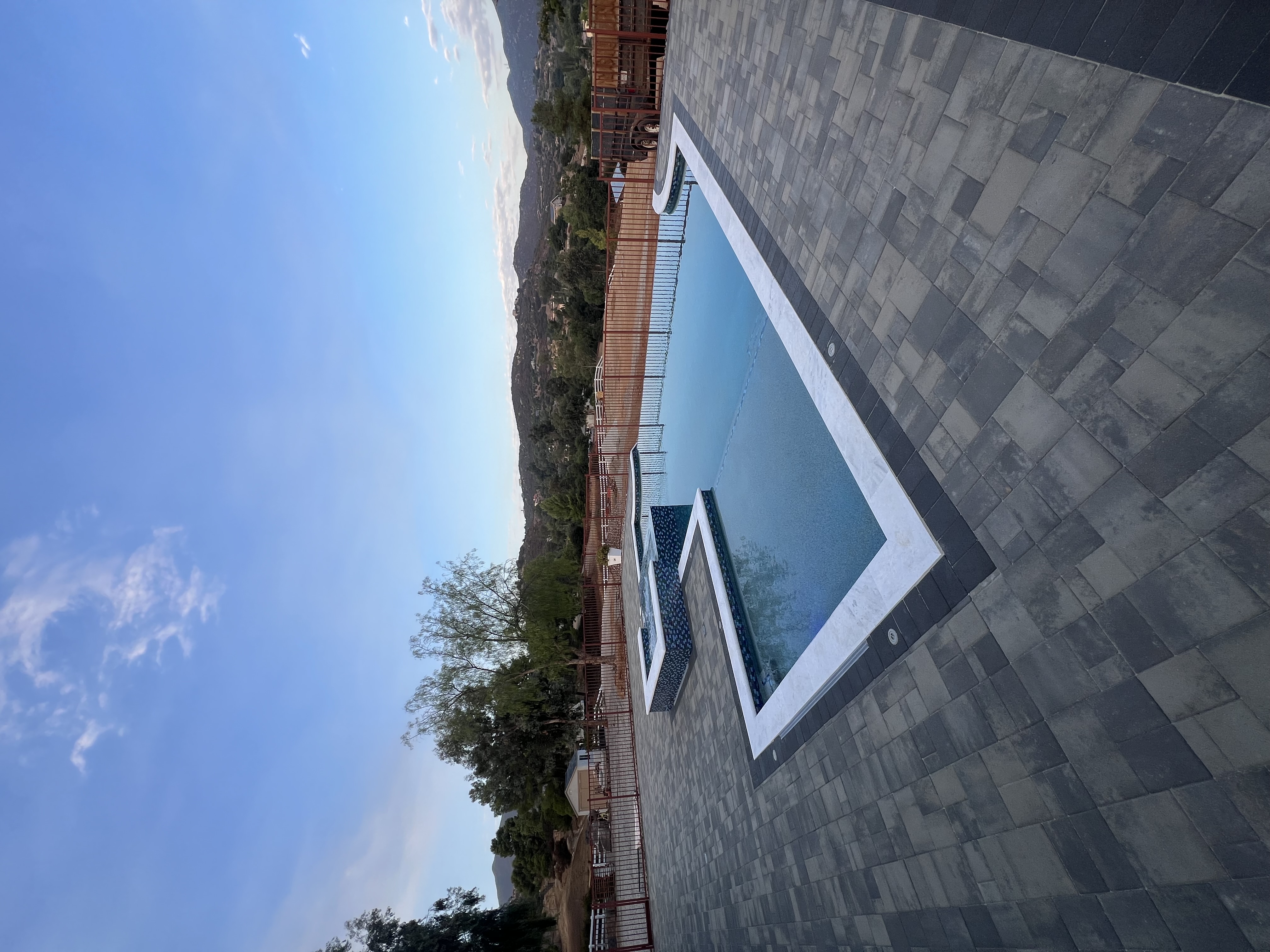 Custom pool and backyard built by Garza Pools in Oceanside, CA