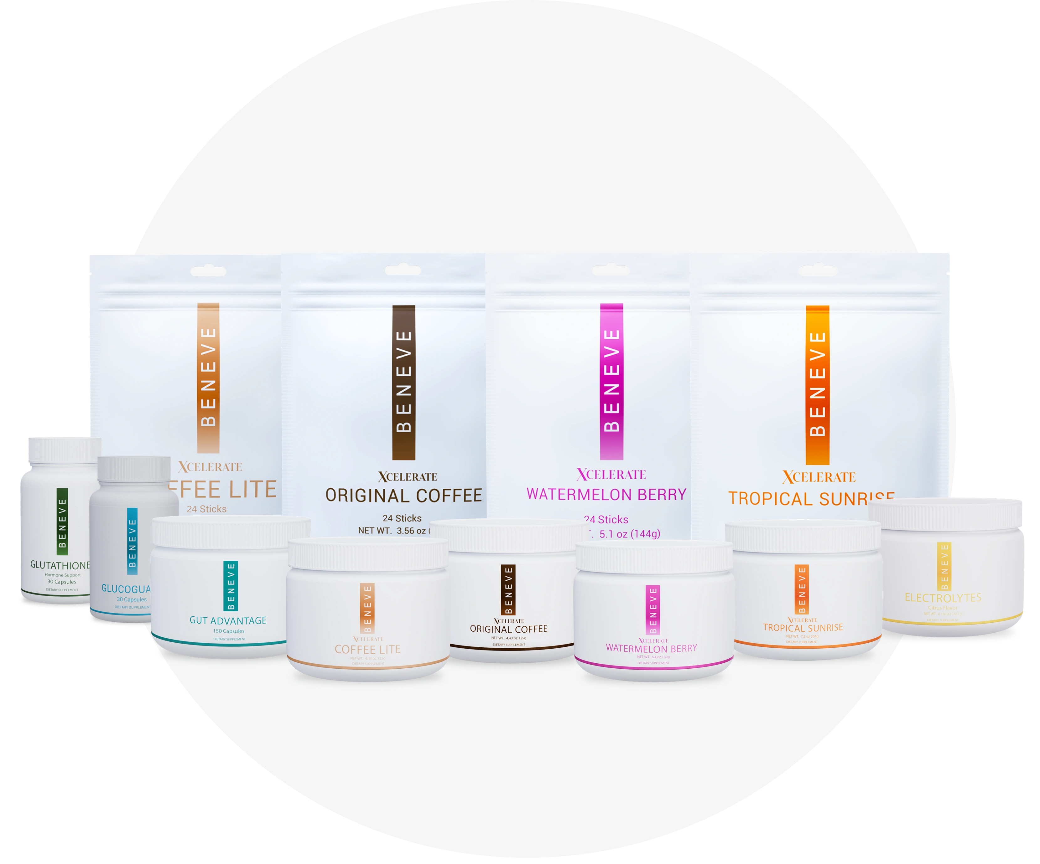 Beneve new packaging and names Beneve new packaging and names