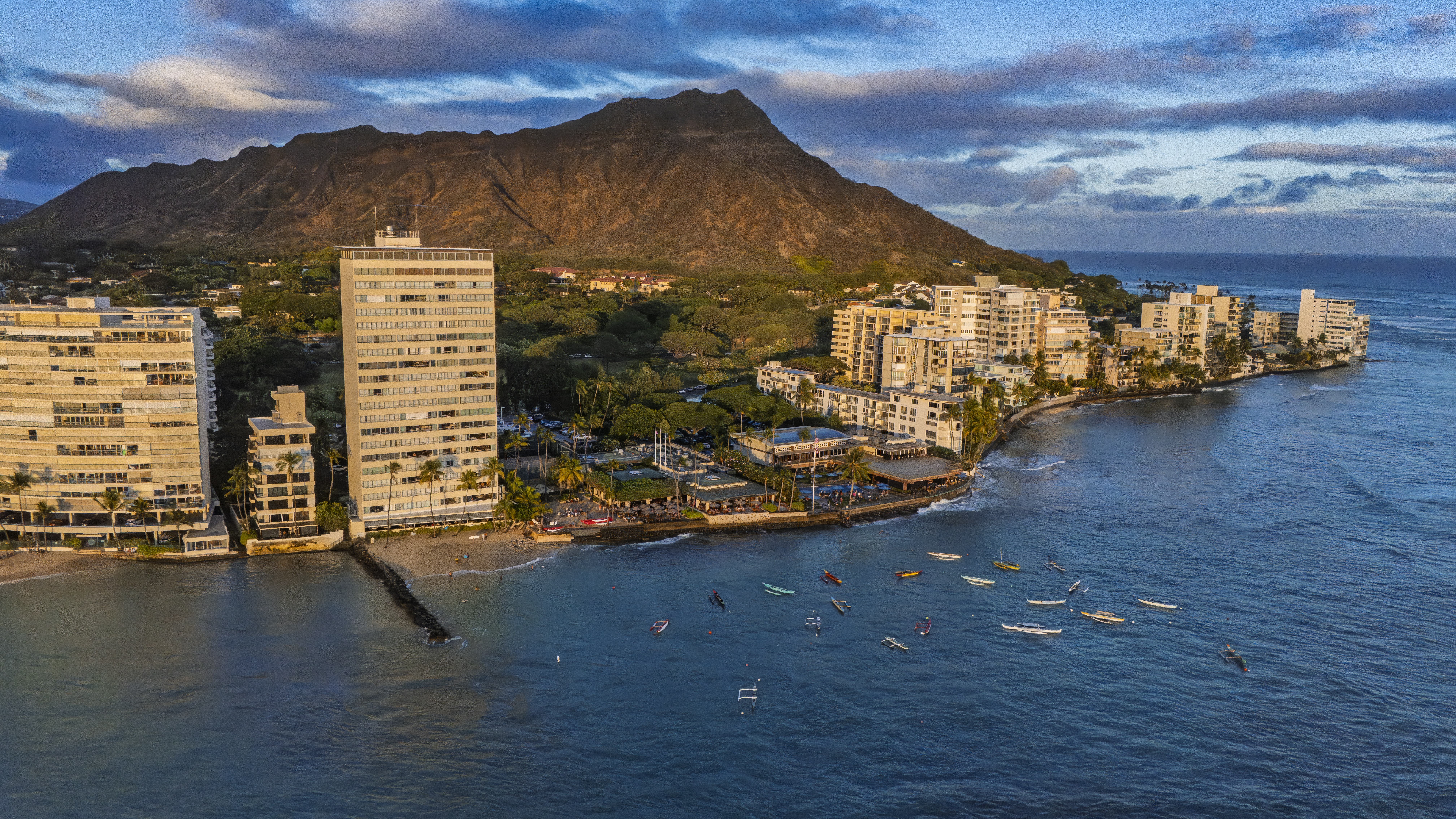 Waikiki drone photography. 