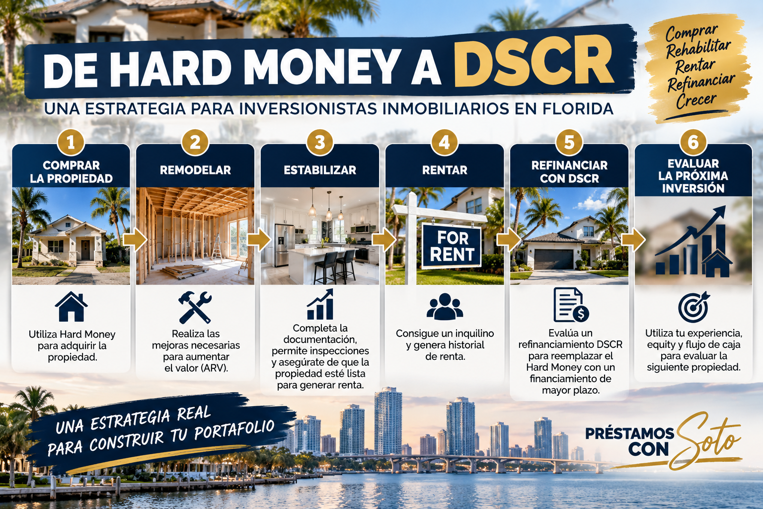 Estrategia Hard Money to DSCR para inversionistas inmobiliarios en Florida Estrategia Hard Money to DSCR para inversionistas inmobiliarios en Florida