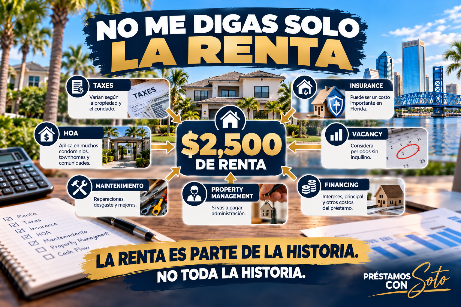 Gastos a considerar además de la renta de una propiedad de inversión en Jacksonville