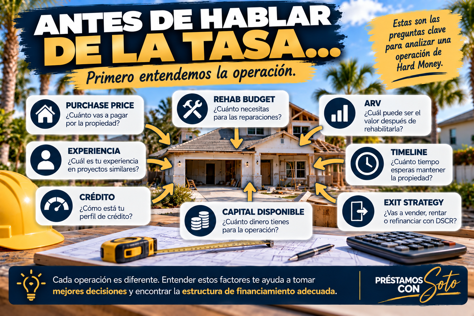 Factores para analizar una operación Hard Money en Florida