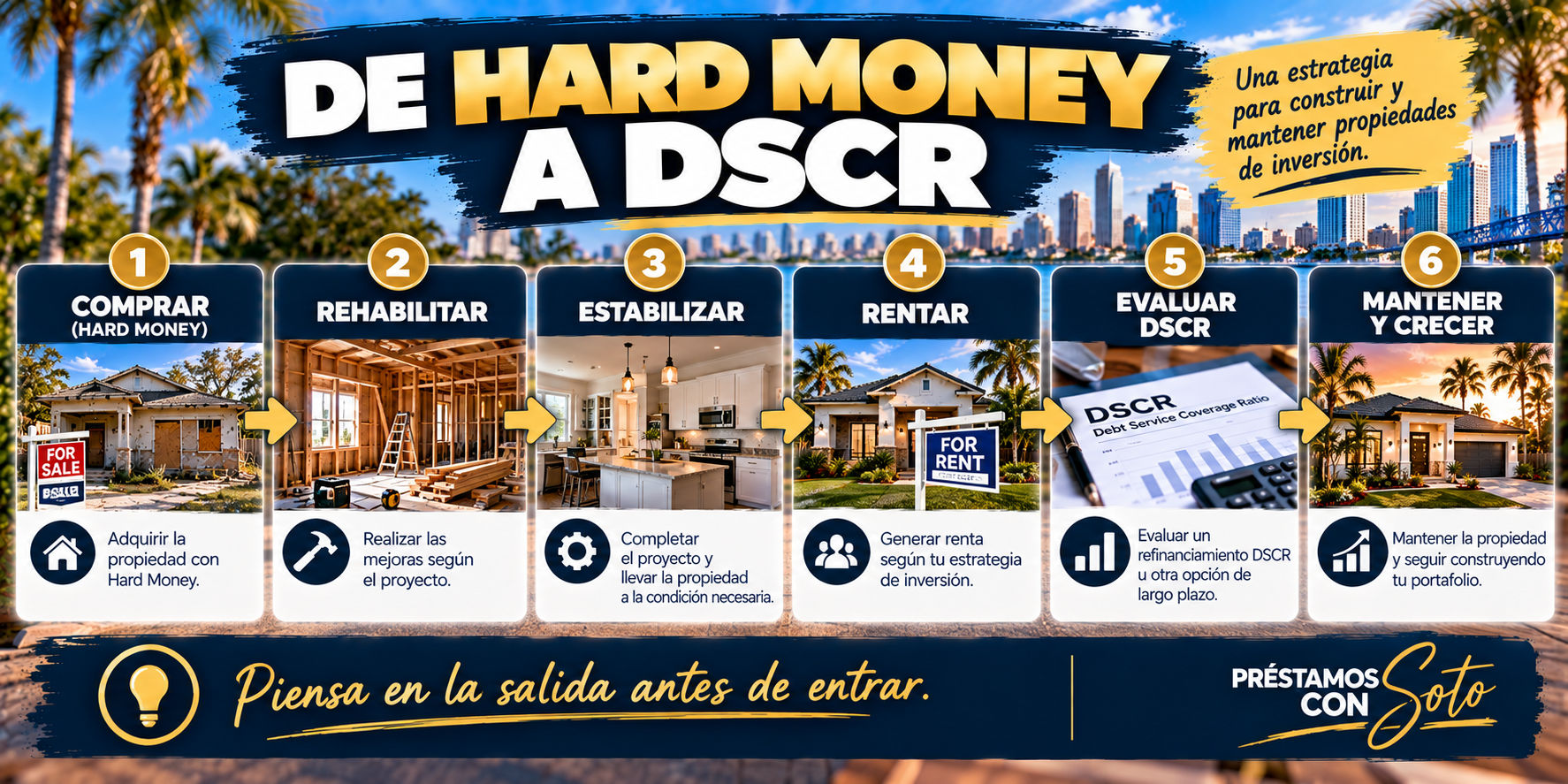 Estrategia de Hard Money a DSCR para inversionistas en Florida
