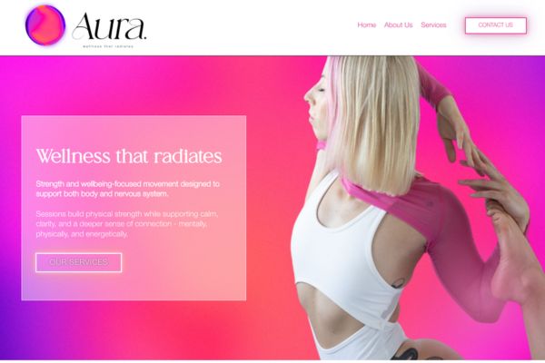 Aura - First website draft Aura - First website draft