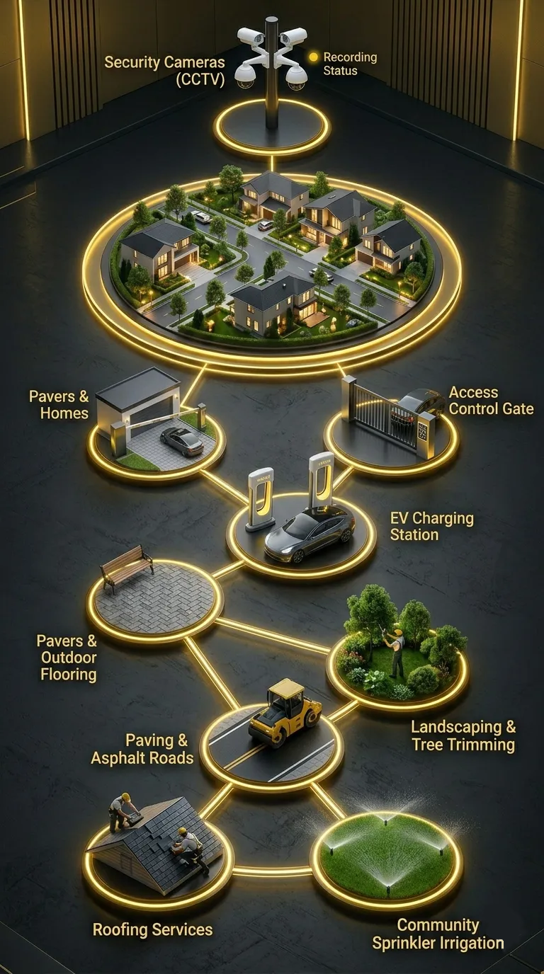 Landmark HOA Community Services Map