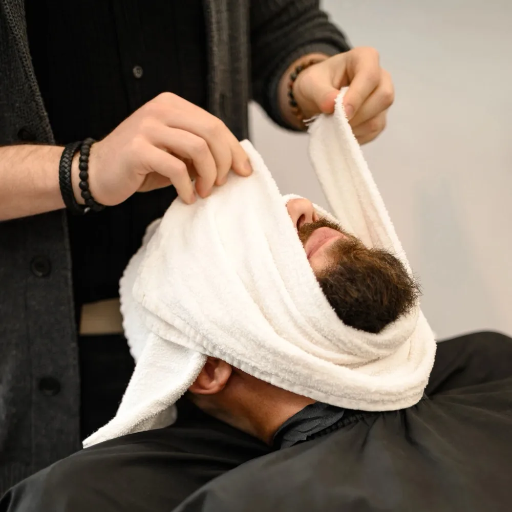 Hot towel shave