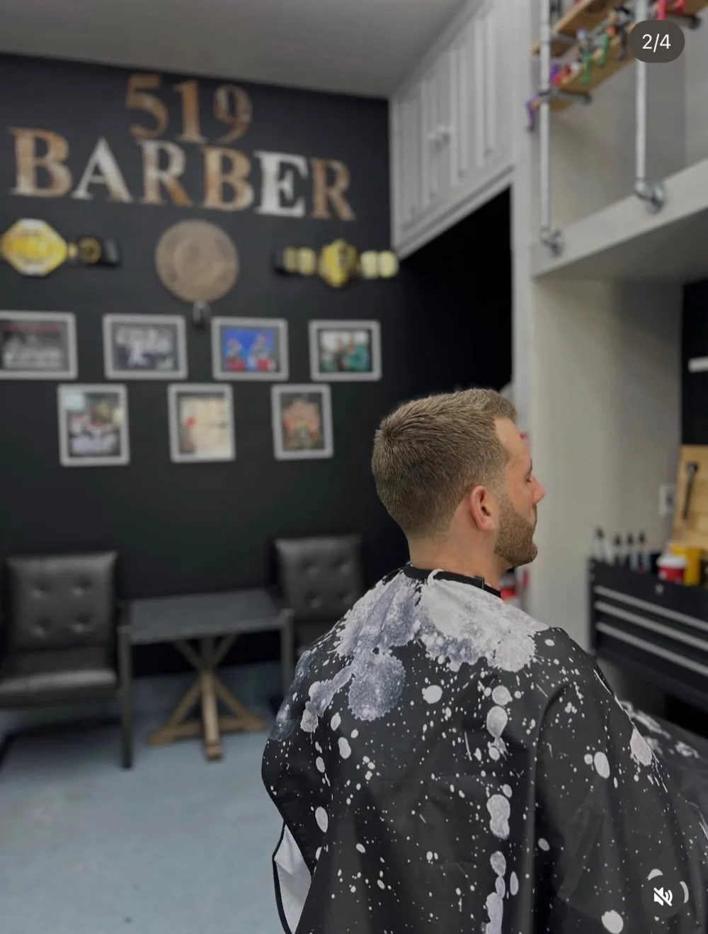 Kids haircut at 519 Barbershop