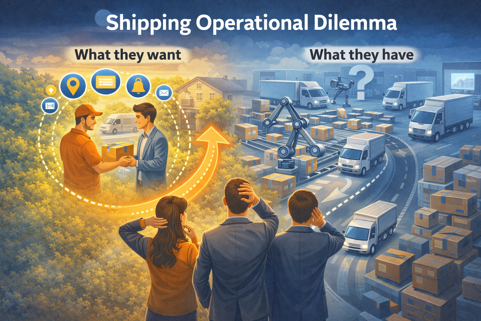 traditional shipping system problem