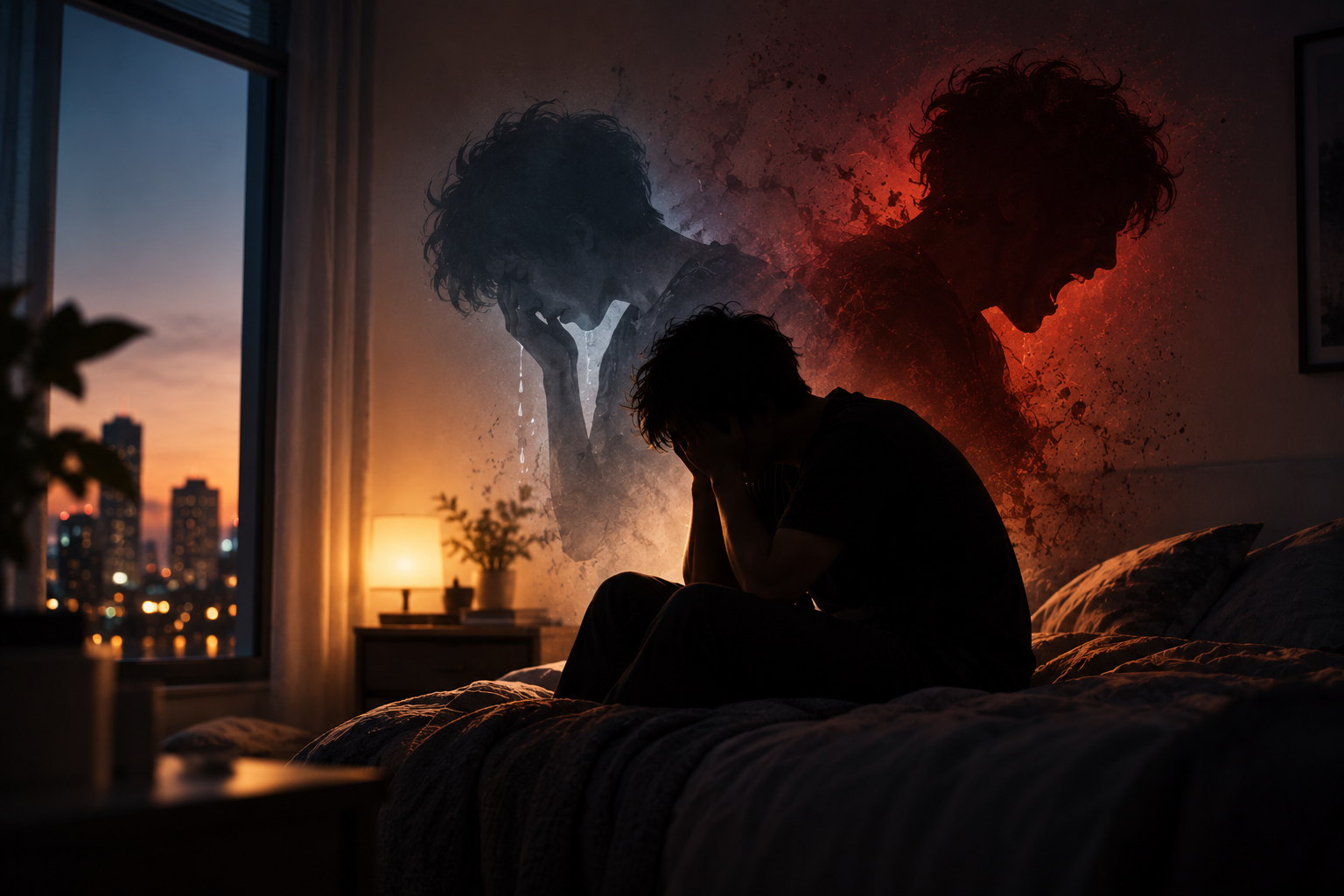 You cry, then you are angry that you cried