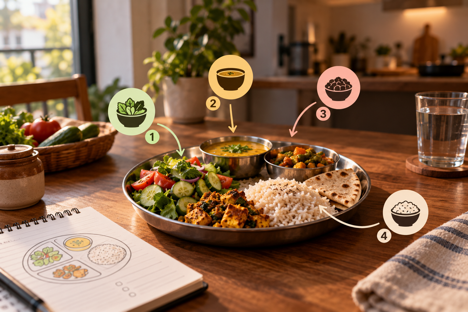 What your own home thali should look like
