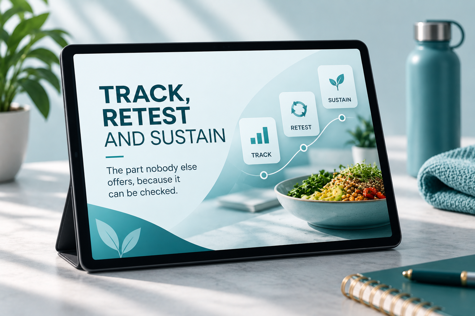 Follow-up and retest — the same report checked again at 90 days