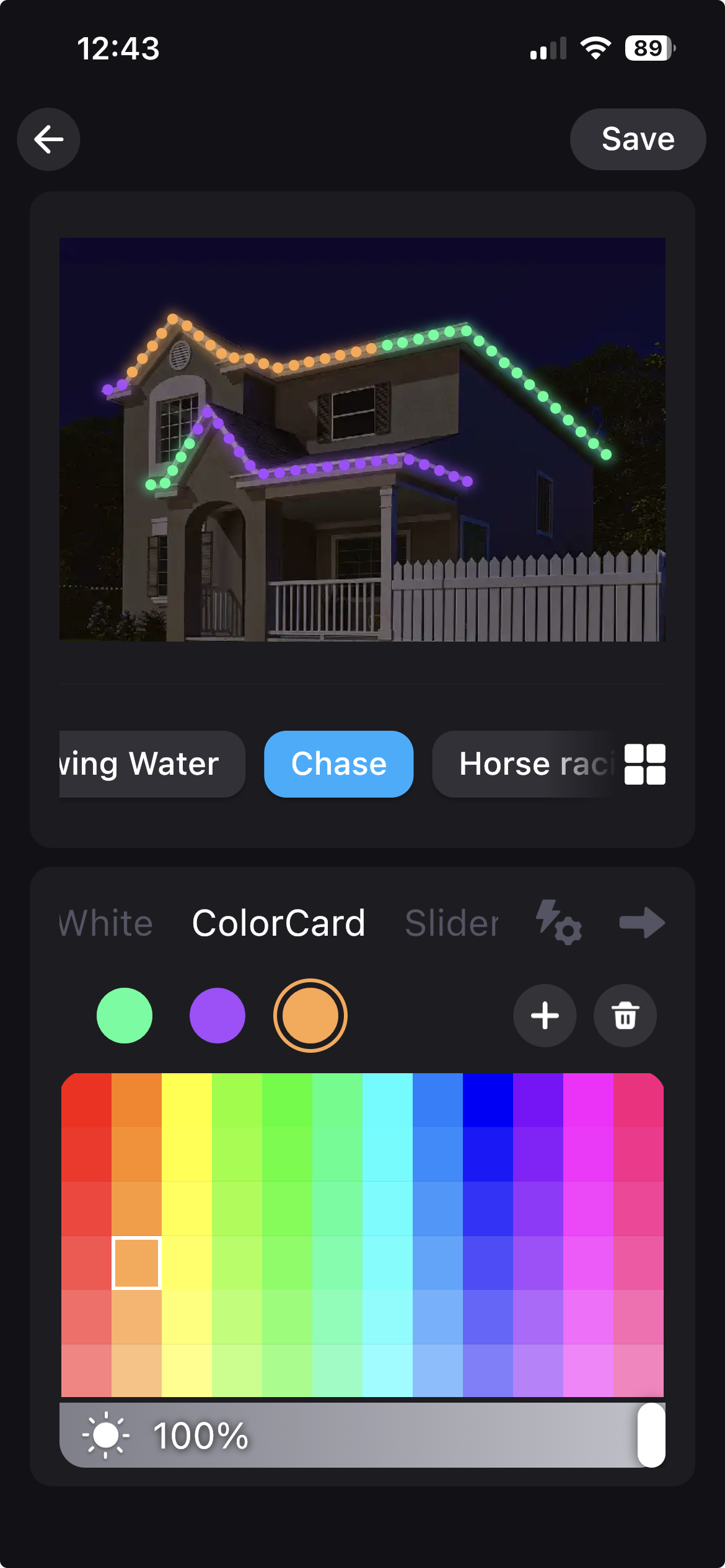 Halo lighting app Easter scene