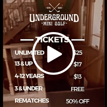 Underground Mini Golf video by Old Sac