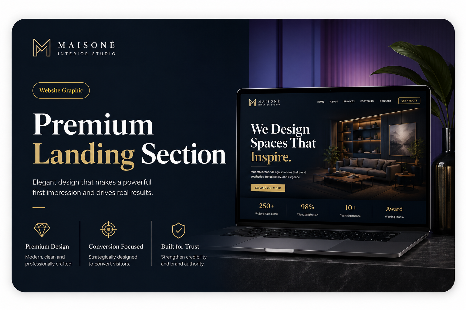 Premium Landing Section