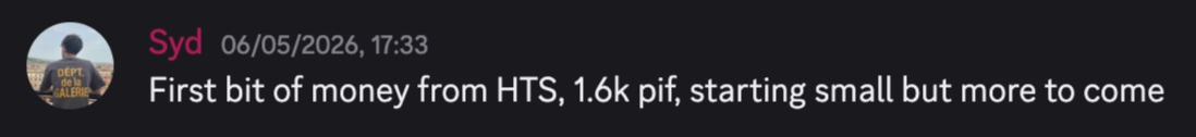 Member result screenshot