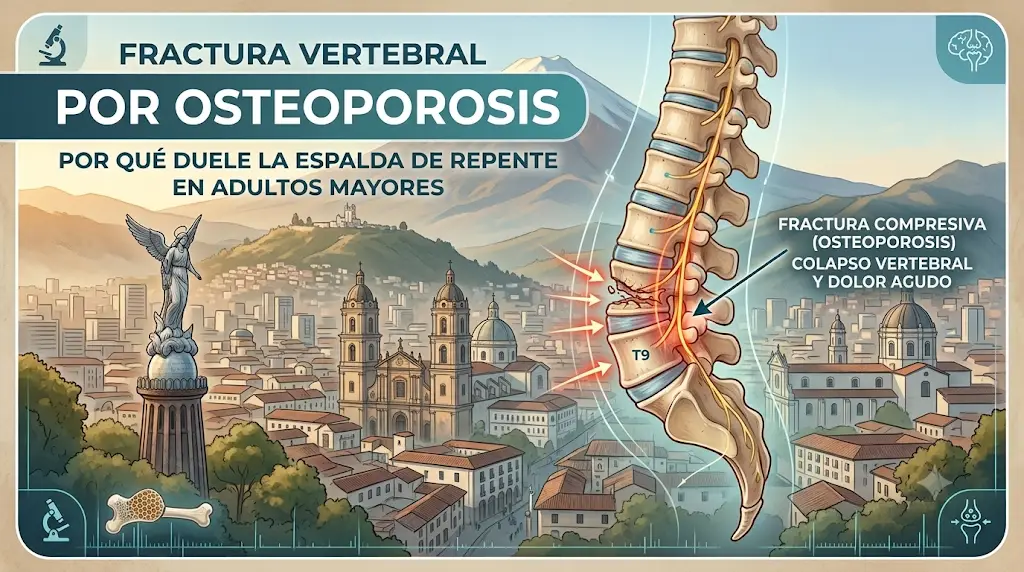 Dr. Julio Enríquez neurocirujano especialista en fracturas vertebrales osteoporosis cifoplastia vertebroplastia Quito Ecuador