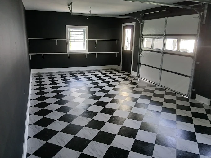 Task Force Home Services contractor finishing a renovated kitchen