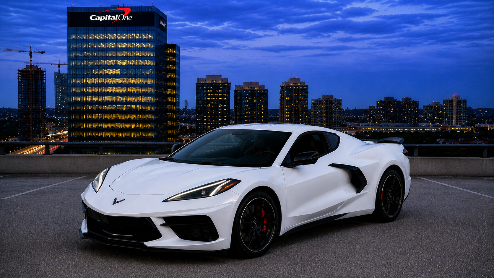 Corvette C8 3LT White