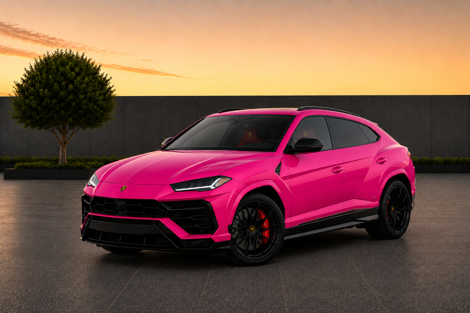 Lamborghini Urus Ruby exotic luxury SUV rental in Sterling Virginia with premium five seat interior and 641 horsepower performance