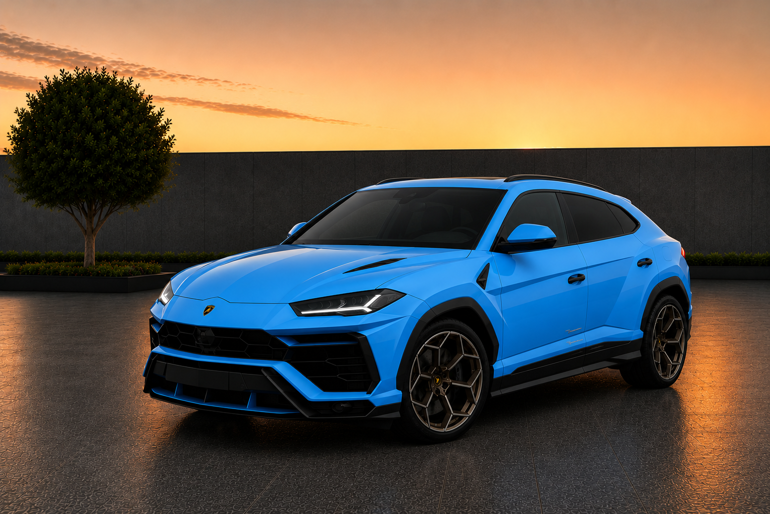 Lamborghini Urus Performante luxury SUV rental in Sterling Virginia with exotic performance, five seats, and 641 horsepower engine