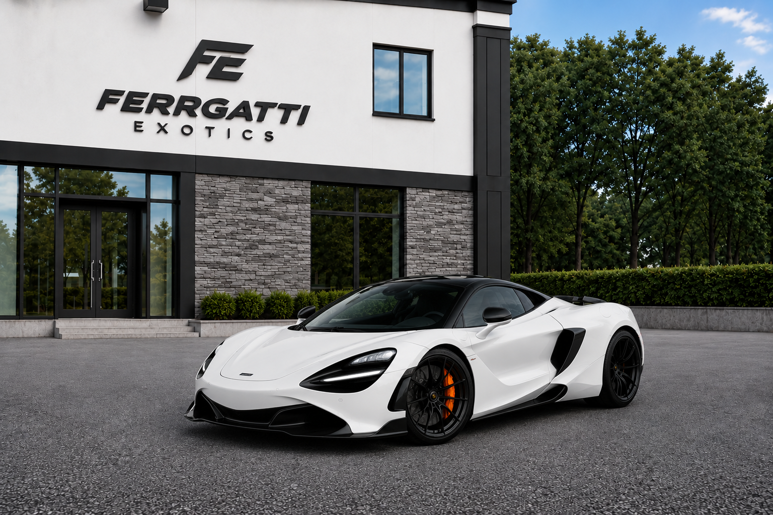 Mclaren supercar rental in Sterling Virginia with exotic performance design and 610 horsepower engine