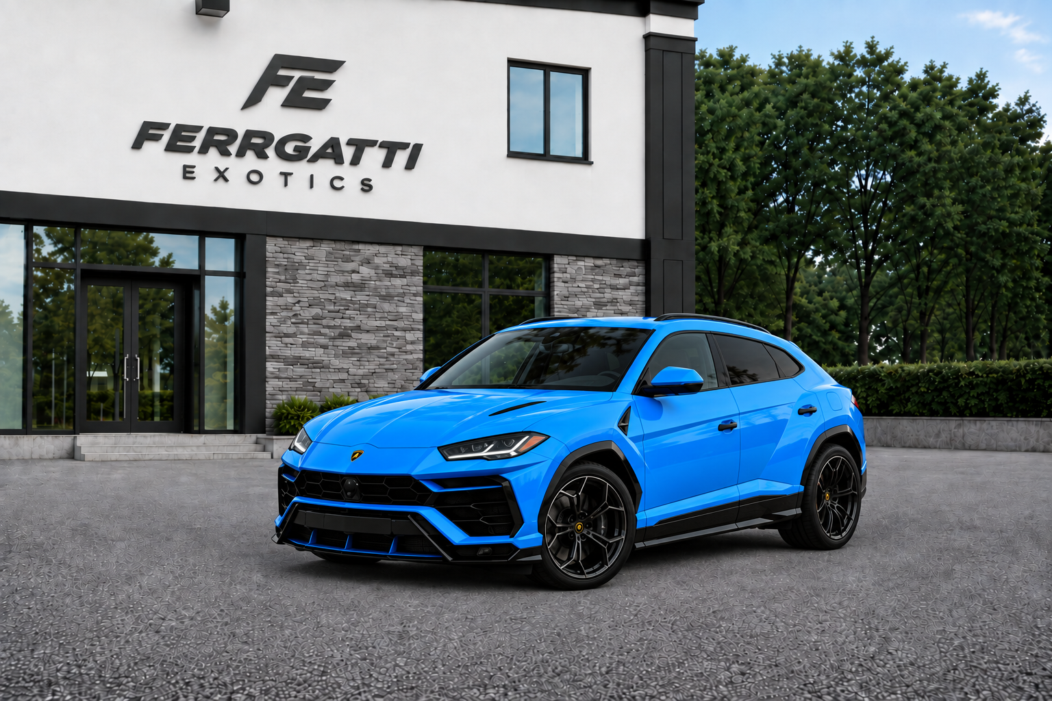 Lamborghini Urus Performante luxury SUV rental in Sterling Virginia with exotic performance, five seats, and 641 horsepower engine