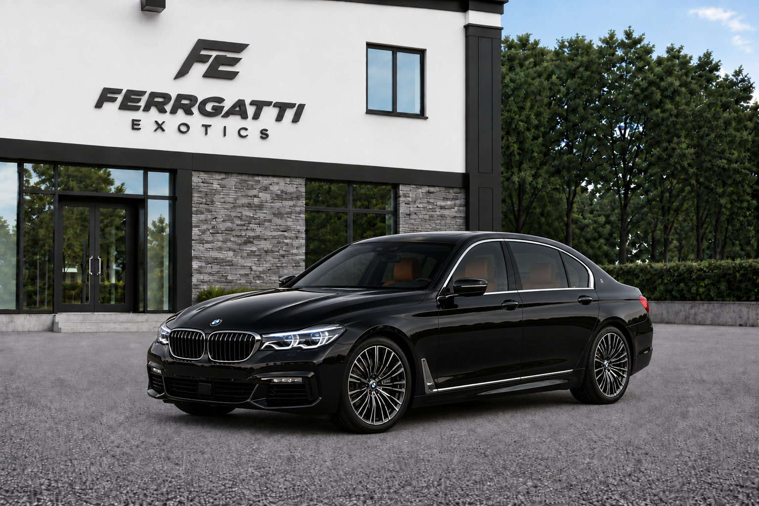 BMW 540i xDrive luxury sport sedan rental in Sterling Virginia with 375 horsepower automatic transmission and premium comfort