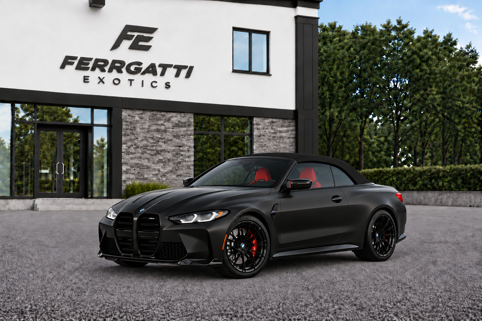 BMW M4 Competition exotic luxury sedan rental in the DMV area, serving Washington DC, Northern Virginia, Maryland, Sterling, Tysons, Arlington, Fairfax, Alexandria, McLean, Reston, Ashburn, and Dulles Airport. with premium five seat interior, 577 horsepower, and automatic transmission