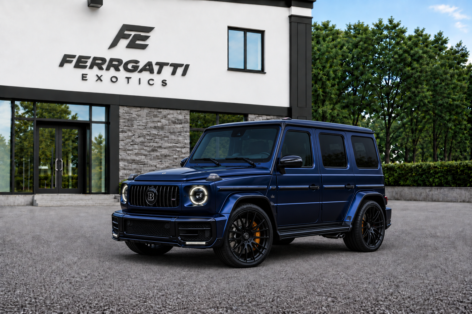 Brabus G-Wagon G63 luxury SUV rental in Sterling Virginia with premium five seat interior, 577 horsepower, and automatic transmission