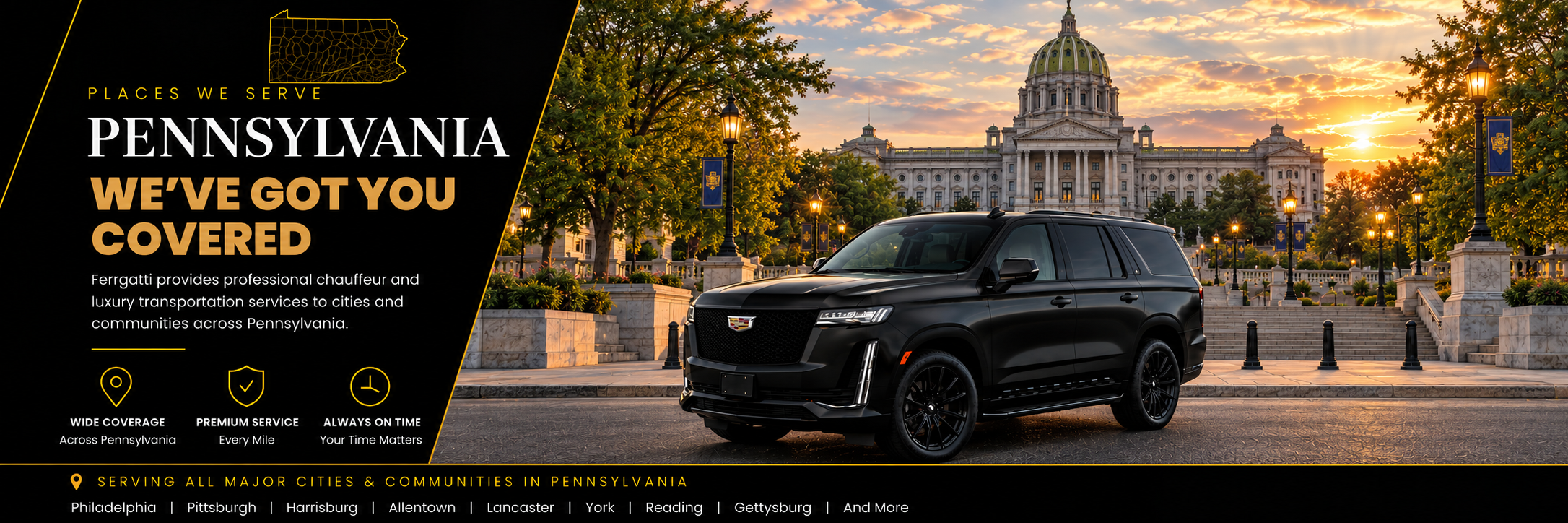 Ferrgatti Places We Serve Across Pennsylvania