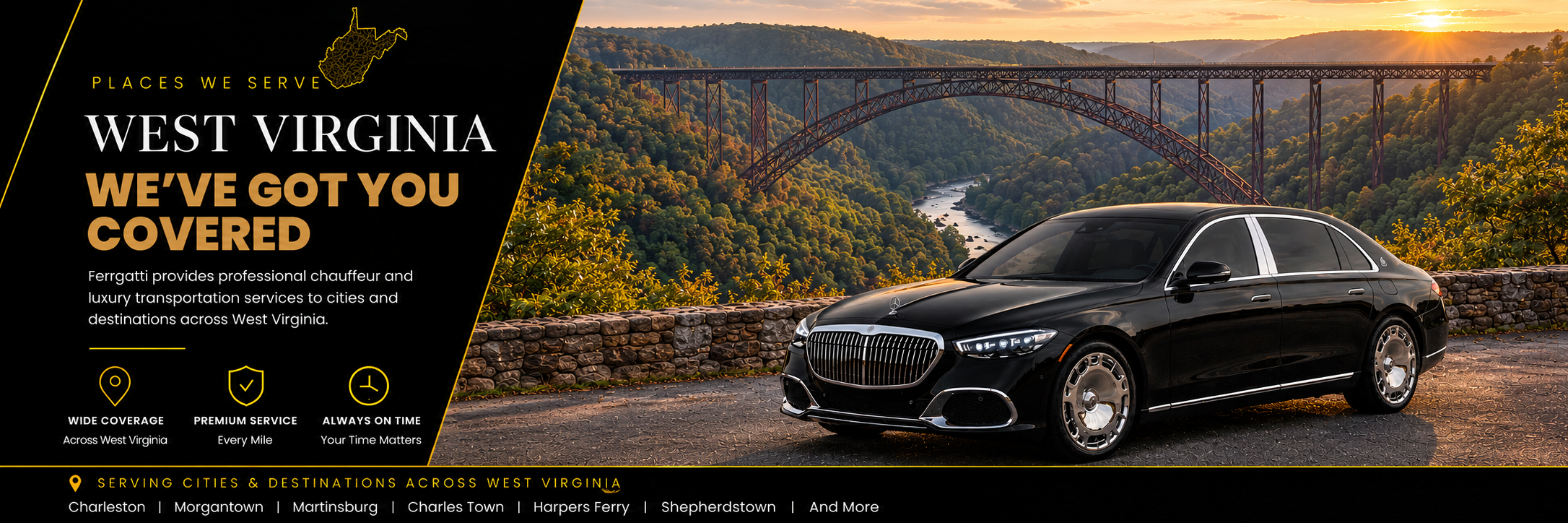 Ferrgatti Places We Serve Across West Virginia