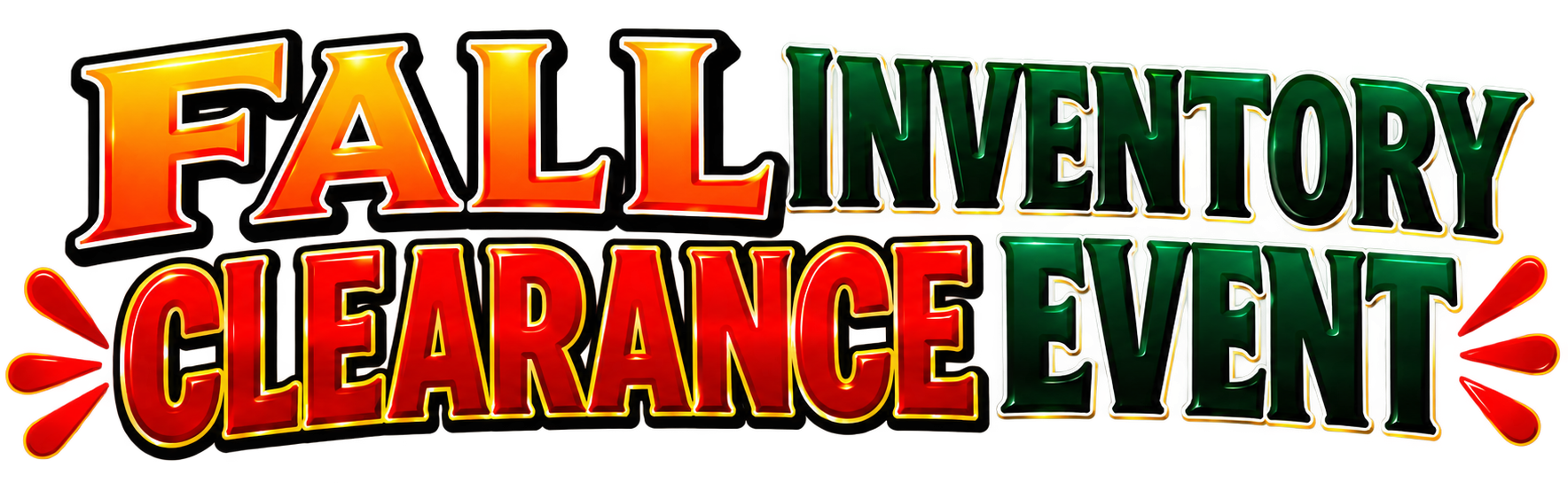 Fall Inventory Clearance Event