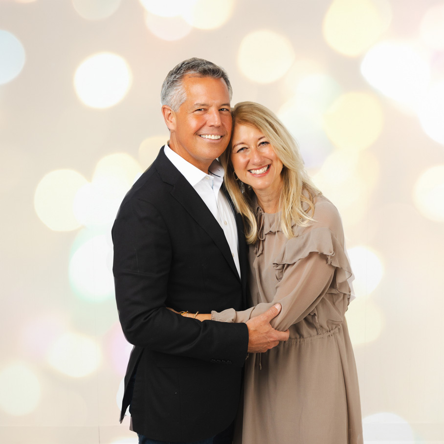 Woman with curly hair in ornate room
