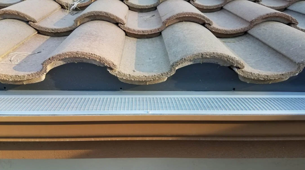 Leaf Armor gutter guard installed on a home