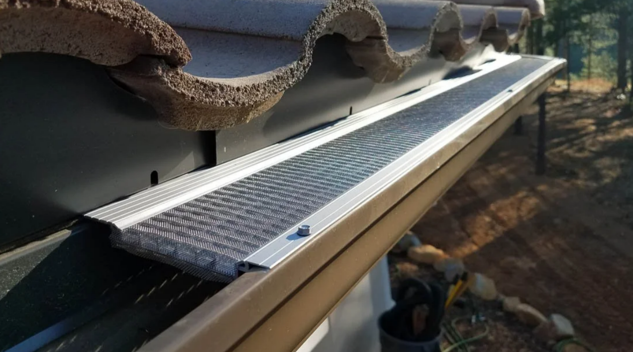 Leaf Armor gutter guard installed on a home