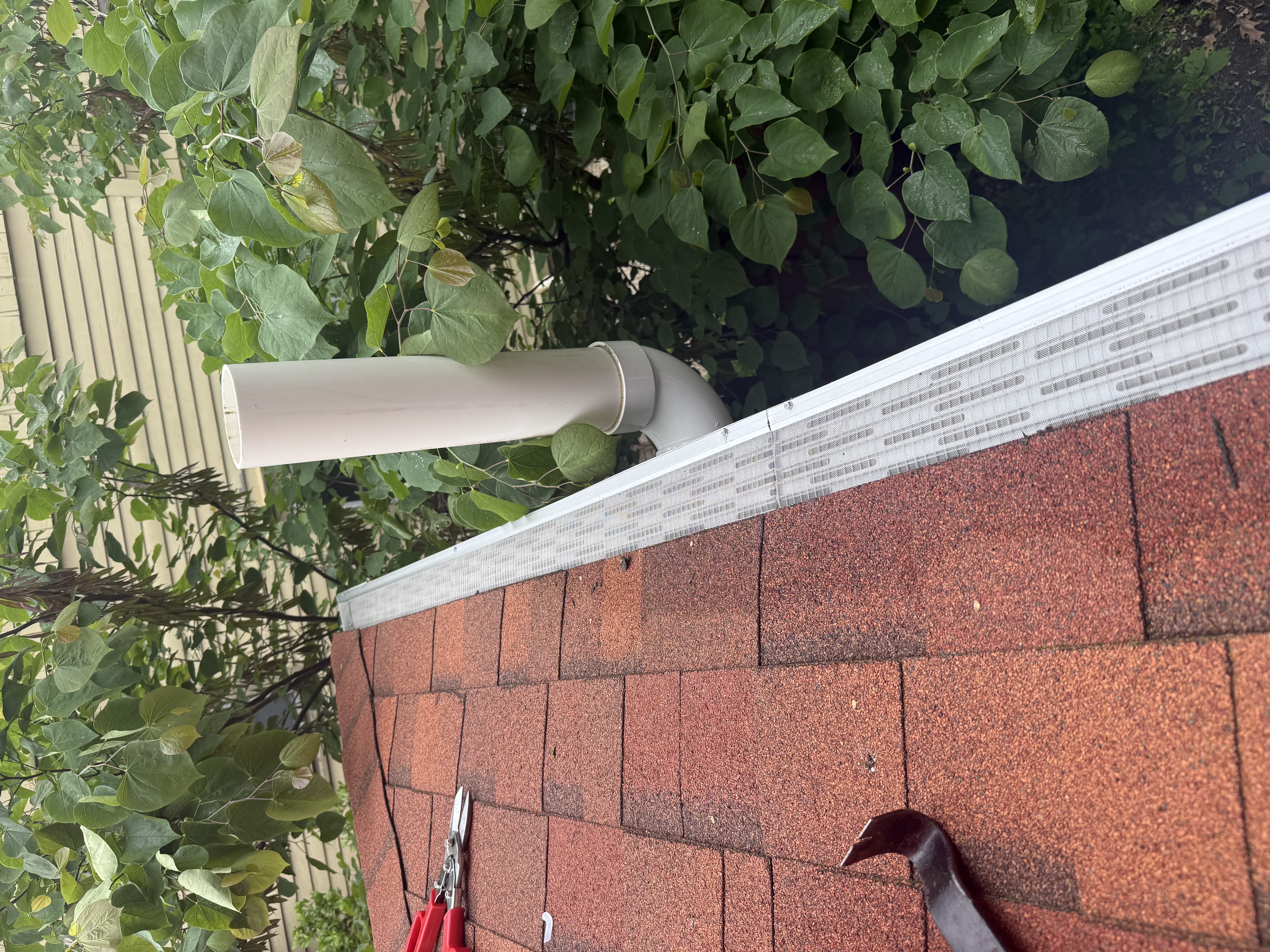 Leaf Armor gutter guard installed on a home