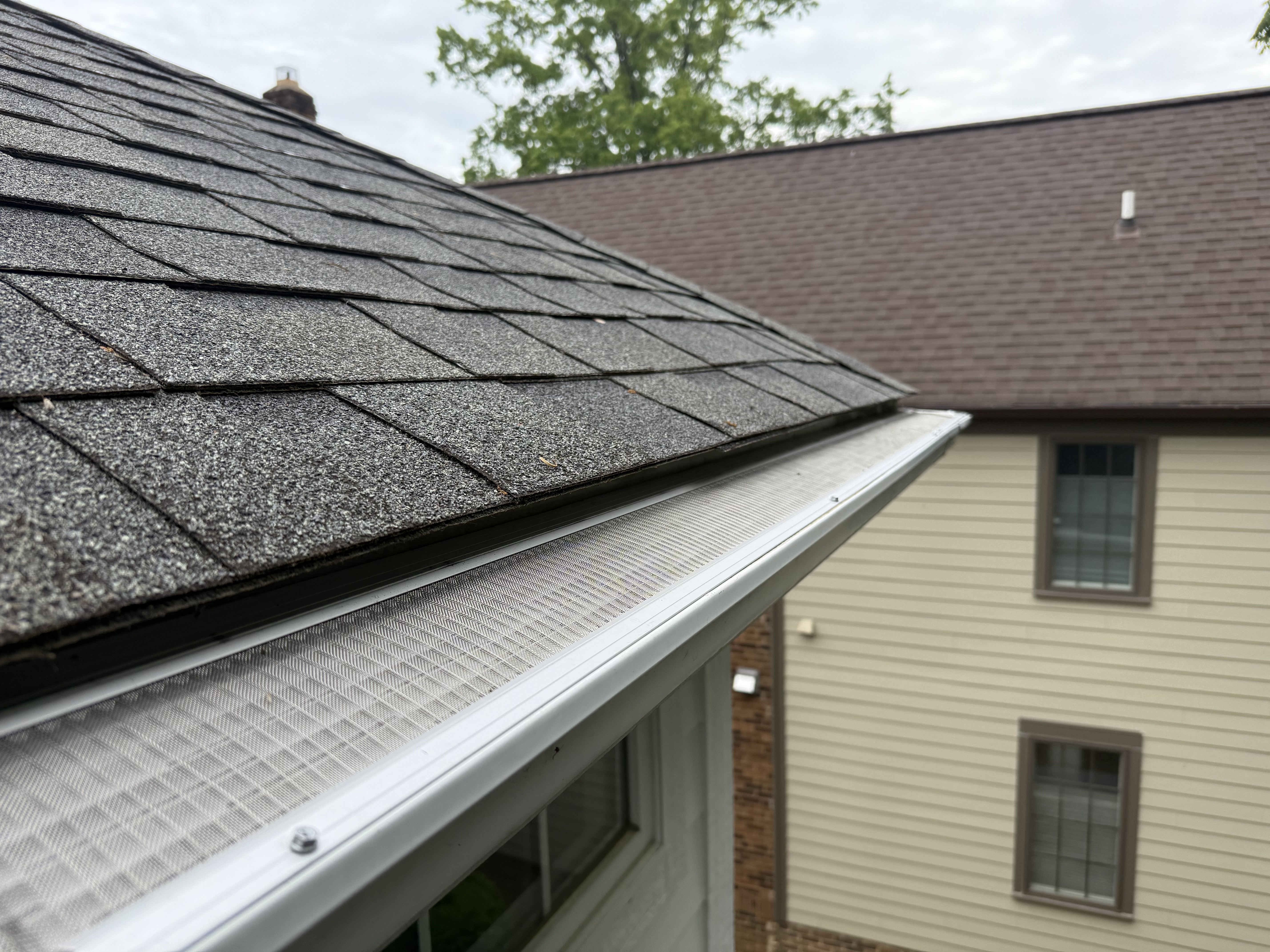 Leaf Armor gutter guard installed on a home