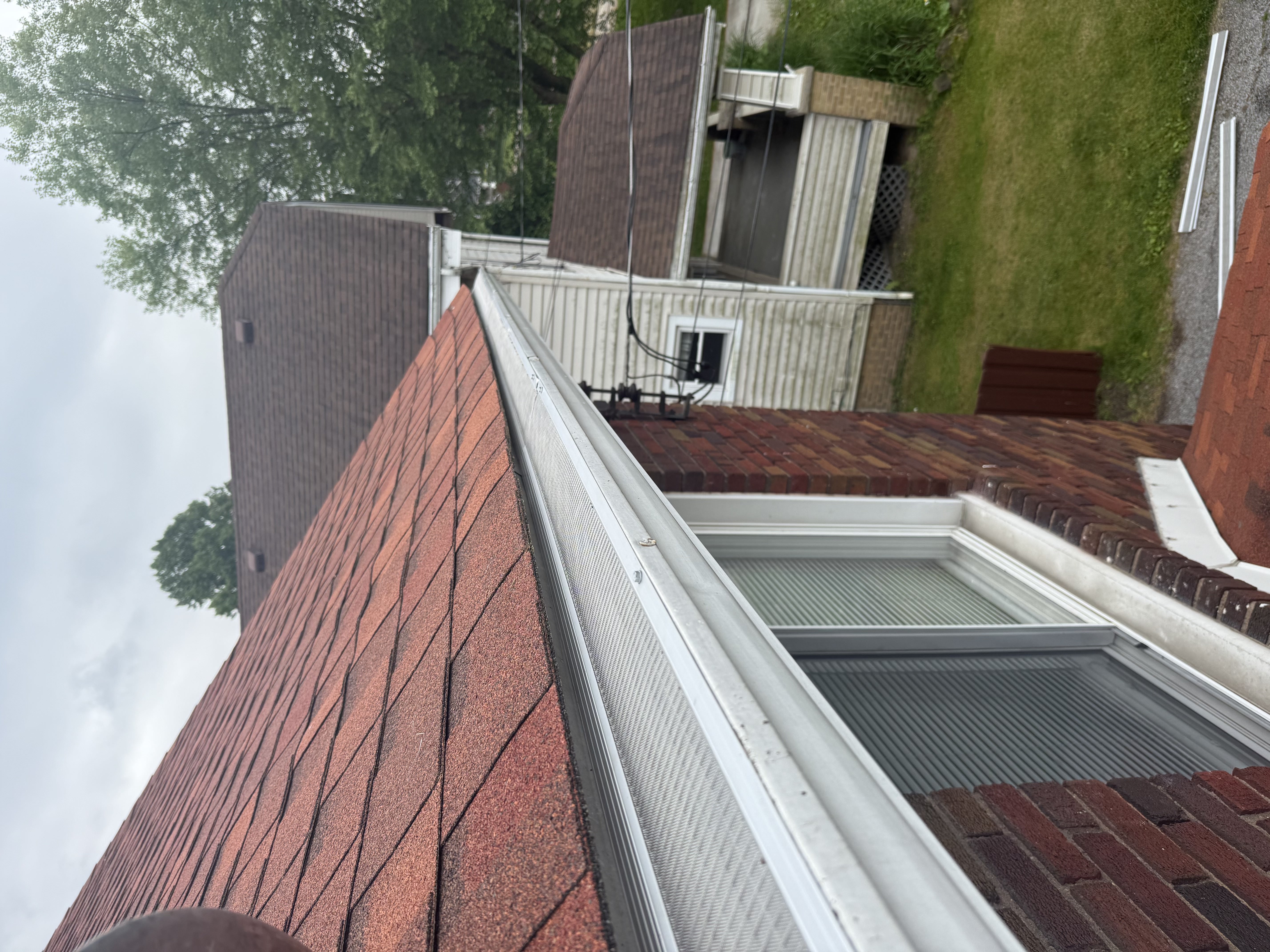 Leaf Armor gutter guard installed on a home