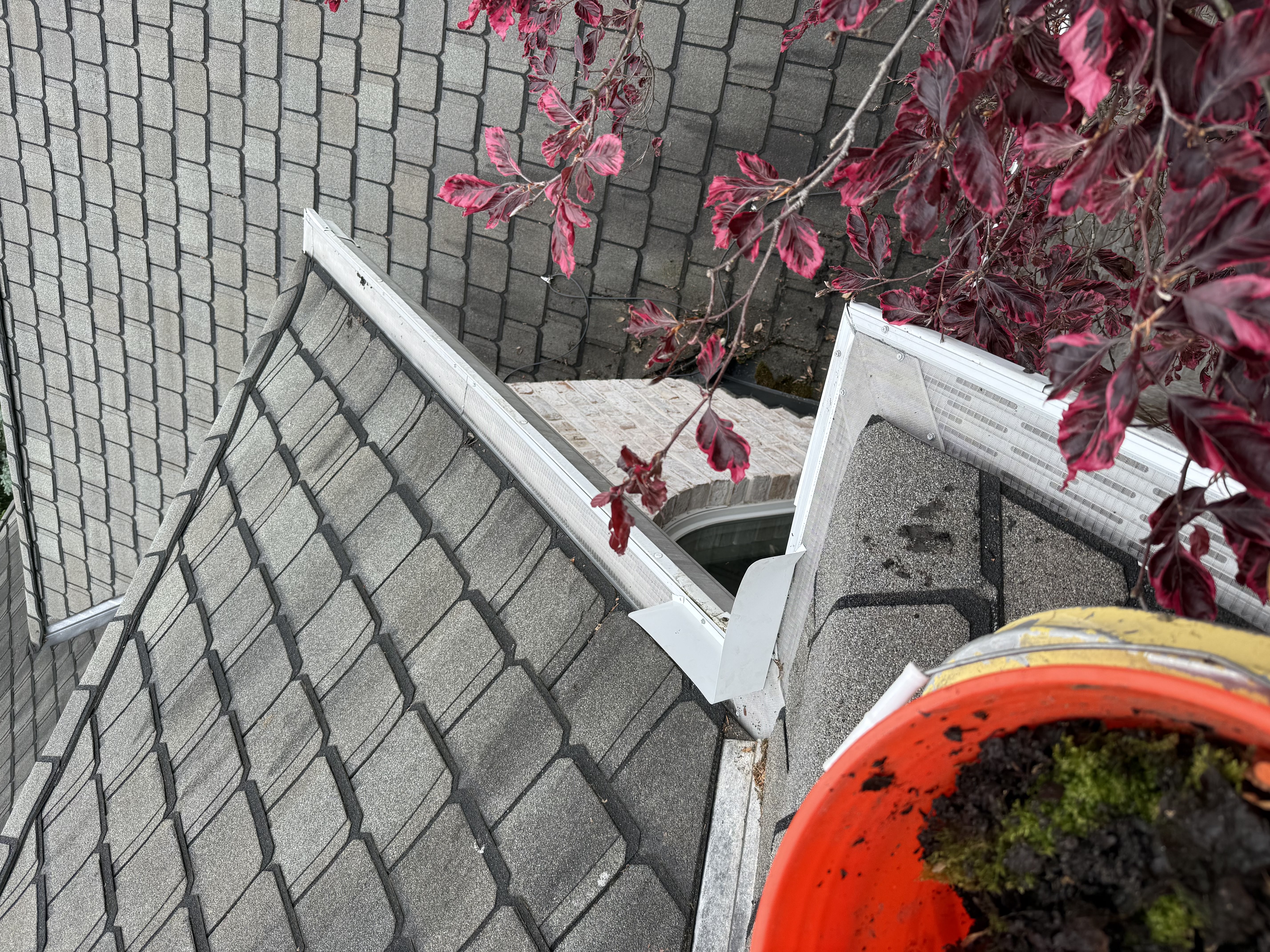 Leaf Armor gutter guard installed on a home